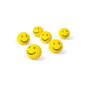 12 Pcs SET OF SMILEY FACE SQUEEZE BALL